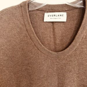 Everlane Cotton/Cashmere Brown Sweater Size M